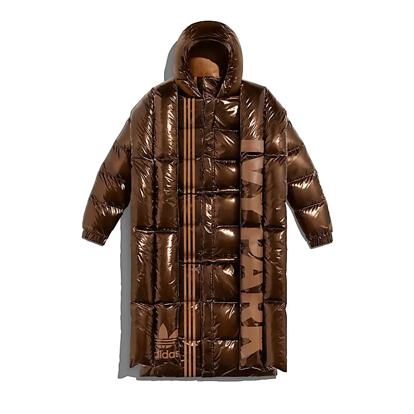 Icy Park Metallic Puffer Coat, Beyoncé × Adidas
