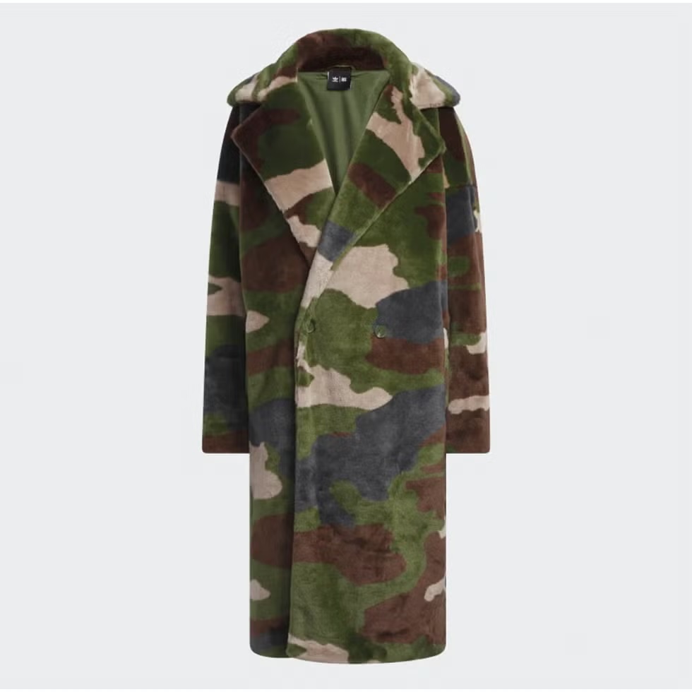 Park Trail Camo Faux Fur Coat, Beyoncé × Adidas