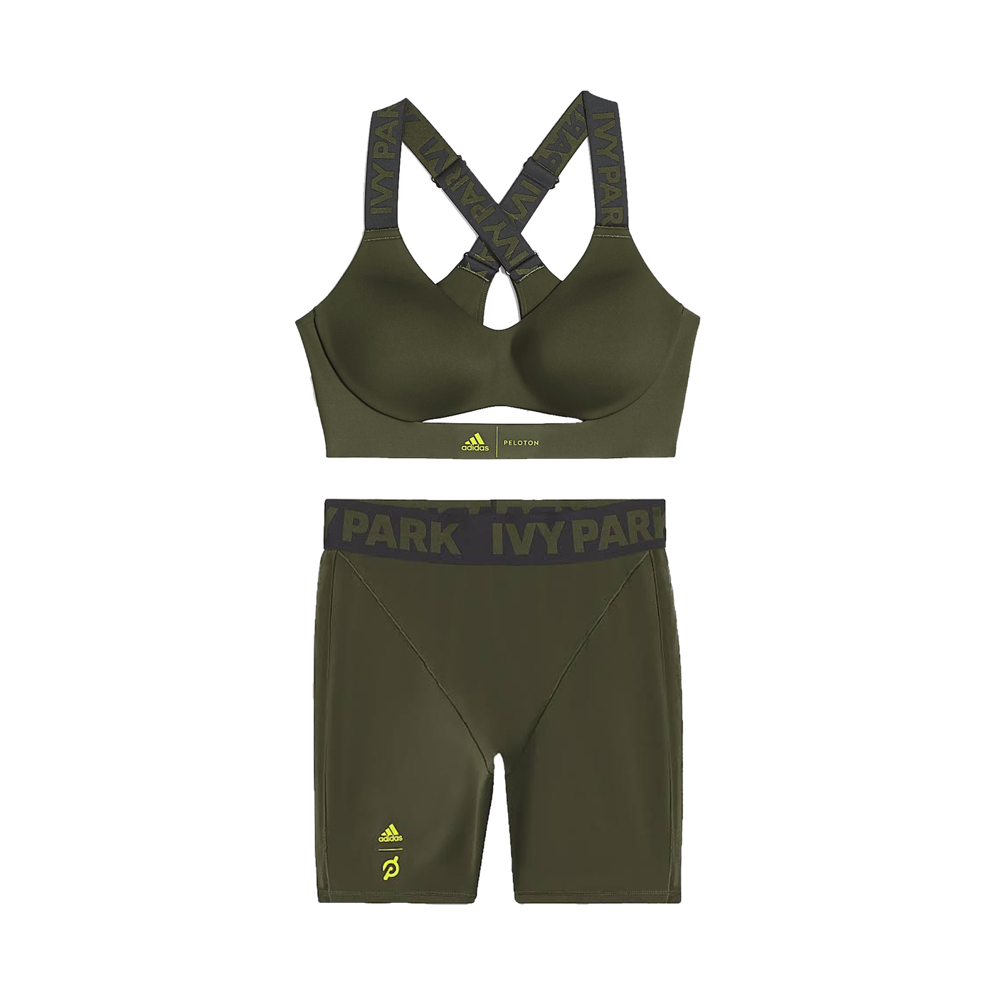 Peloton Bra and Biker Short Set, Beyoncé × Adidas