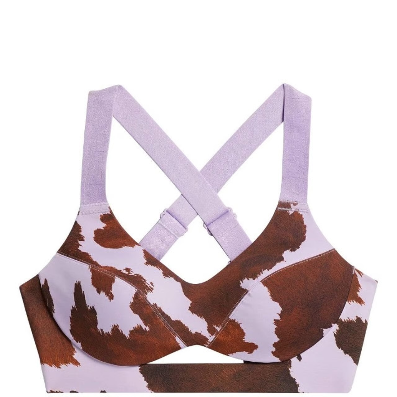 Rodeo Cow-Print Cutout Bra, Adidas