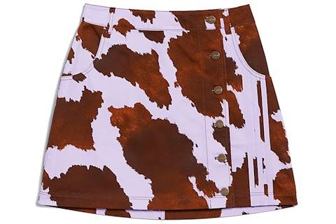 Rodeo Cow Print Skirt, Adidas