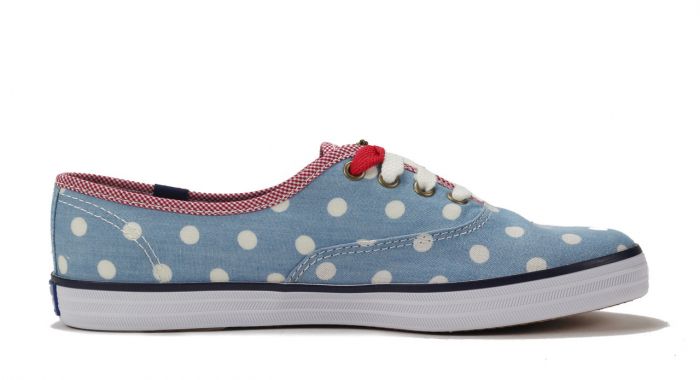 Polka Dot Denim Champion Sneaker, Taylor Swift × Keds