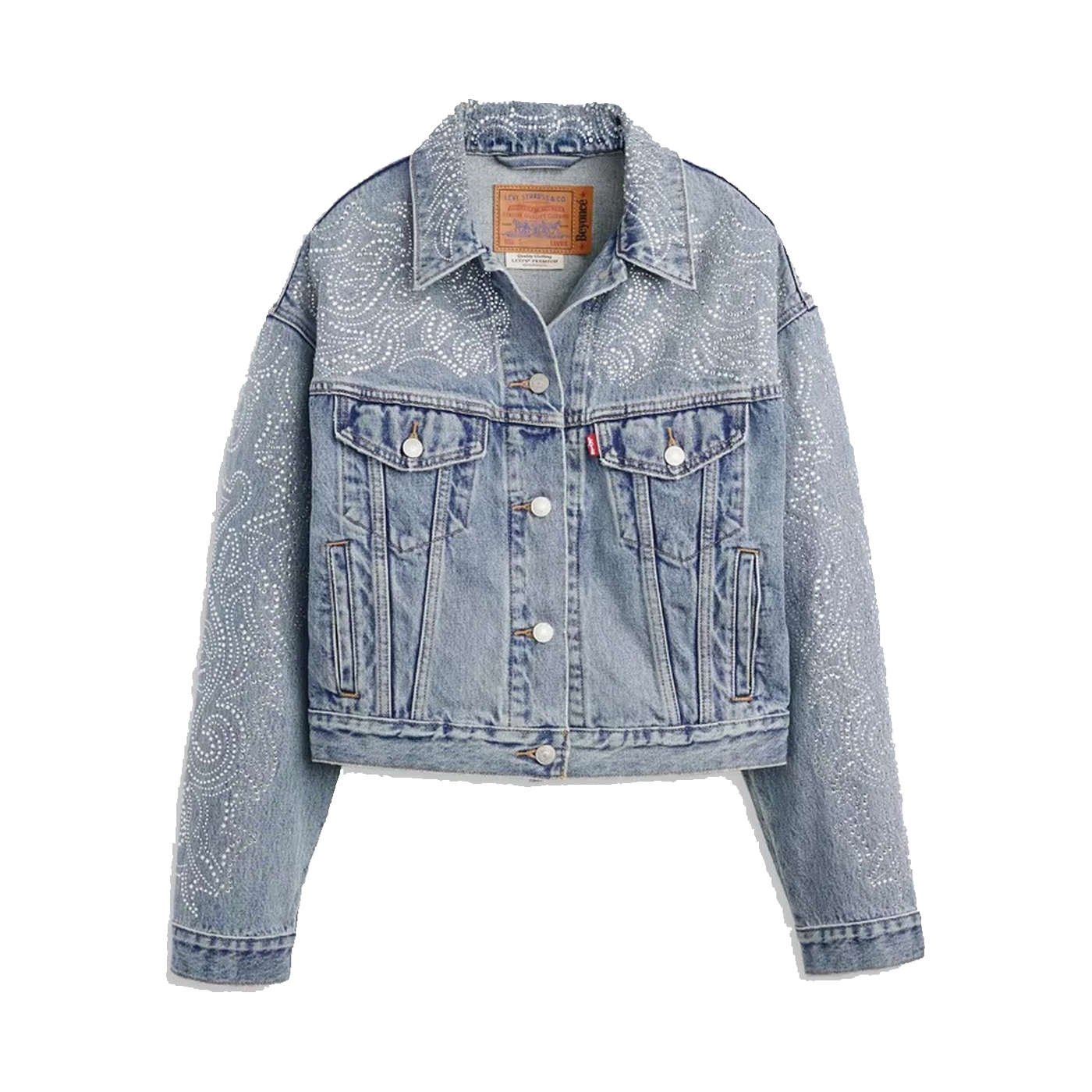 Western Crystal '90s Shrunken Trucker Jacket, Beyoncé × Levi's