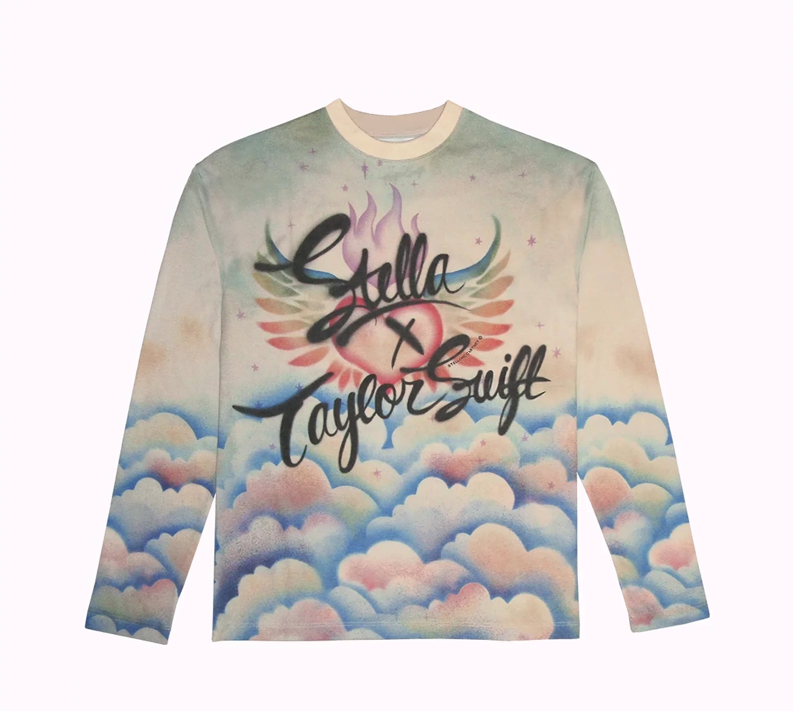 Clouds Airbrush Long-Sleeve Tee, Taylor Swift × Stella McCartney