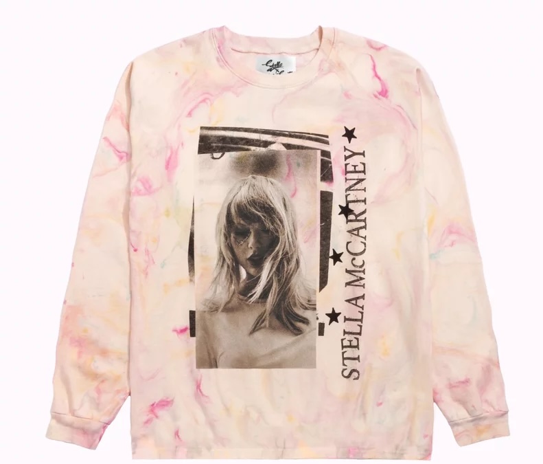 Long Sleeve Tie-Die Set List Tee, Taylor Swift × Stella McCartney