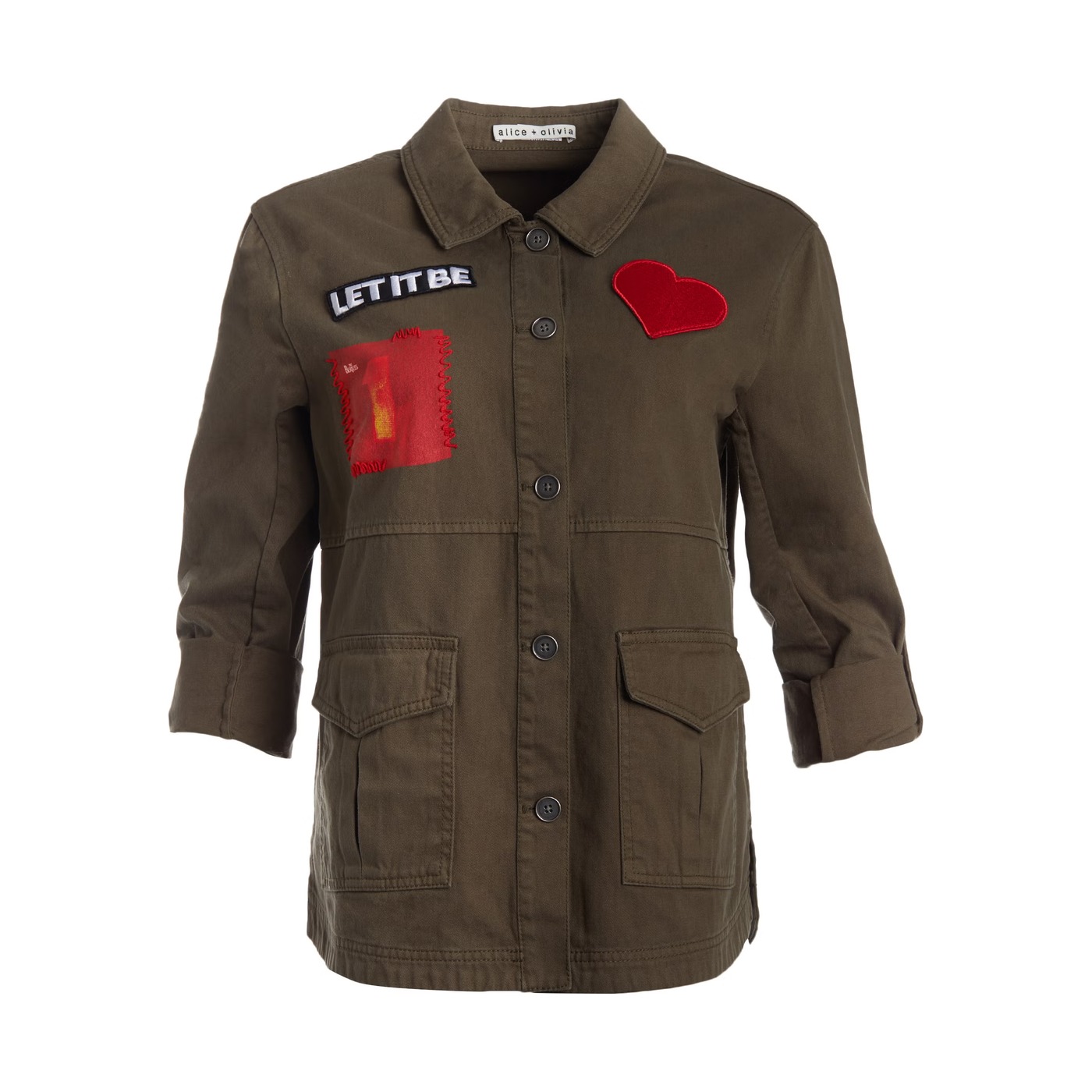 Charline Military Jacket, The Beatles × Alice + Olivia
