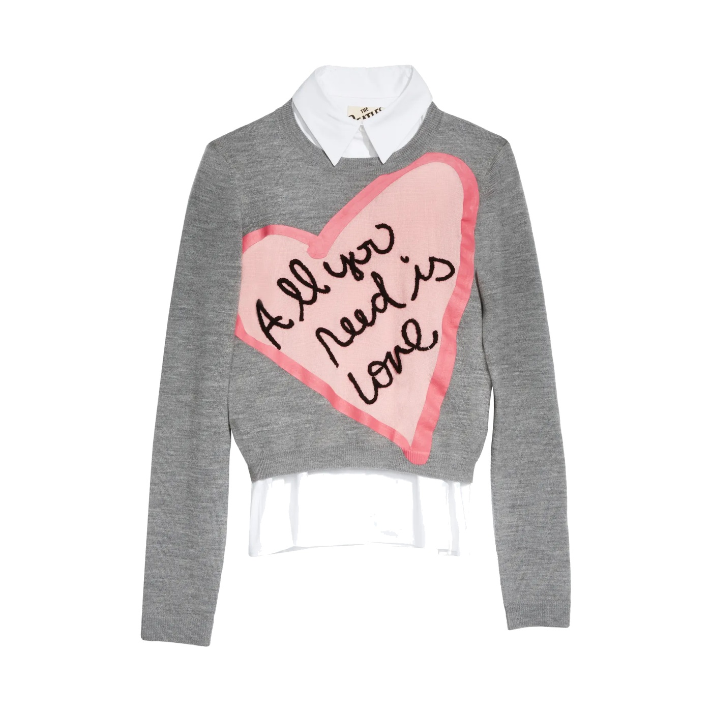 All You Need Is Love Nikia Sweater, The Beatles × Alice + Olivia