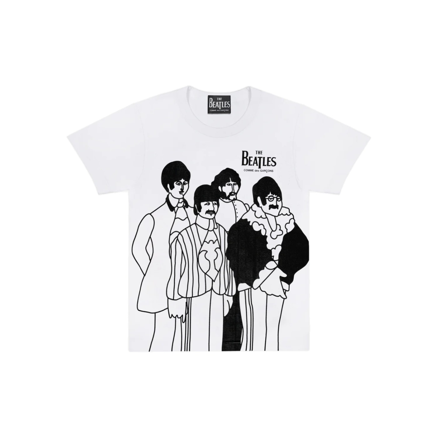 Beatles Printed Tee, The Beatles × Comme des Garçons