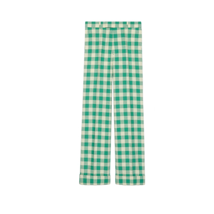 Green Gingham Trousers, Harry Styles × Gucci