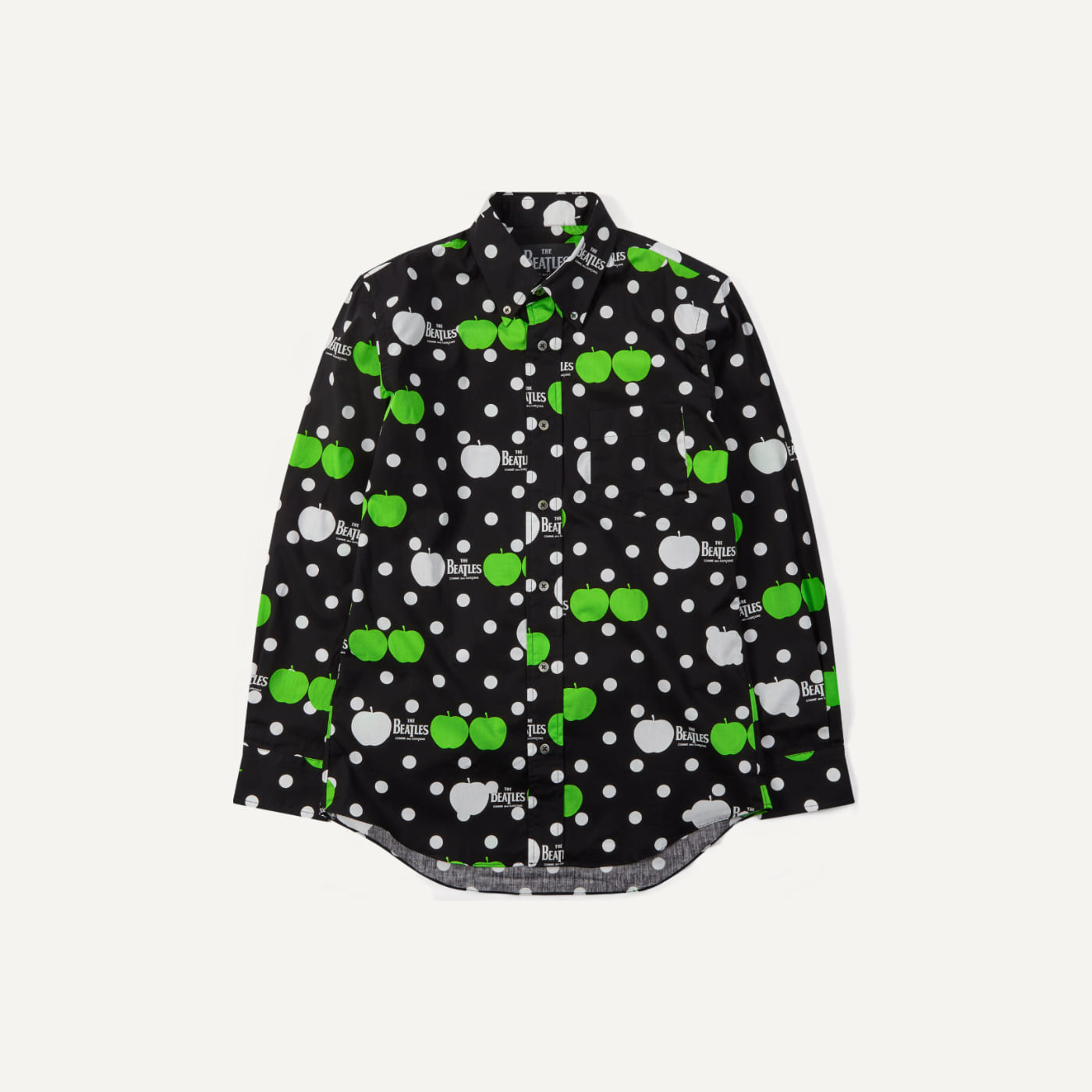 Apple Dot Button Down Long Sleeve
