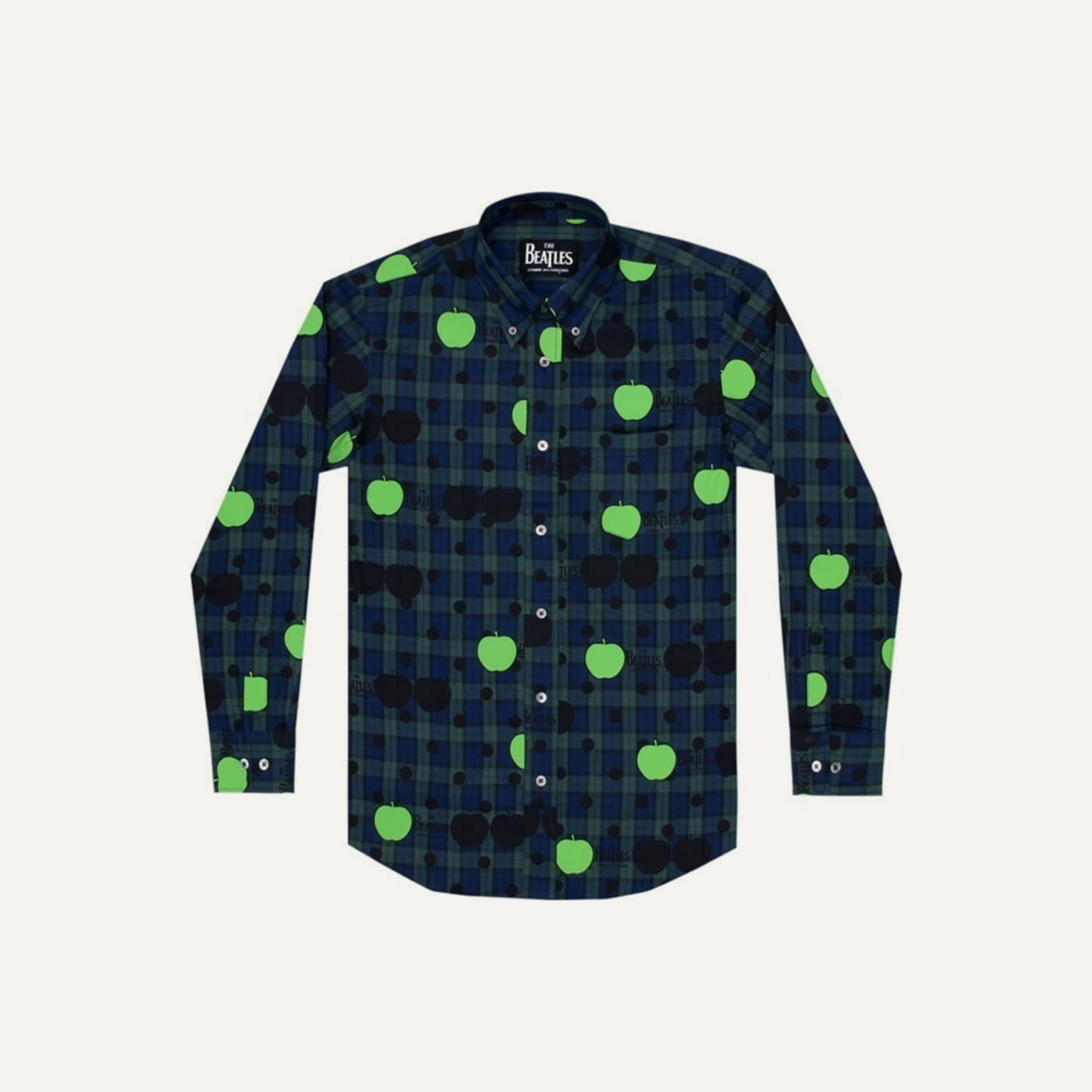 Apple Dot Button Down Long Sleeve
