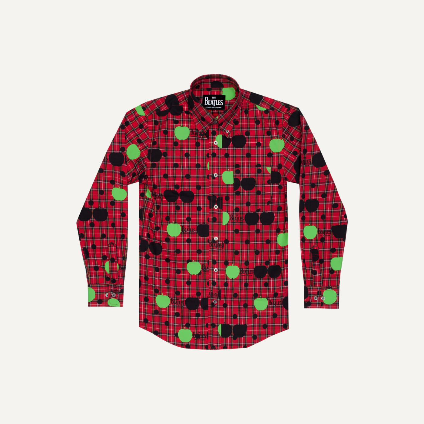 Apple Dot Button Down Long Sleeve