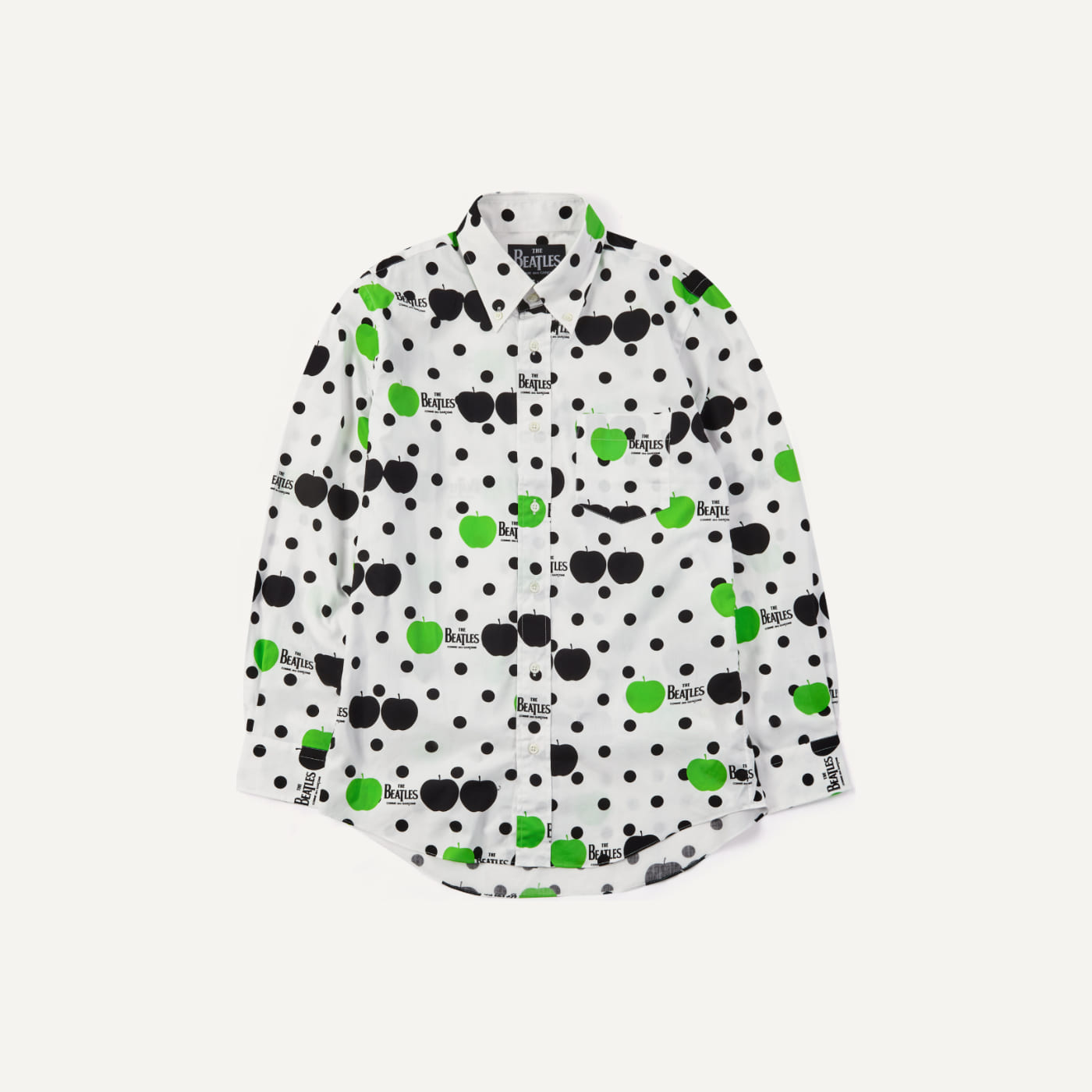 Apple Dot Button Down Long Sleeve