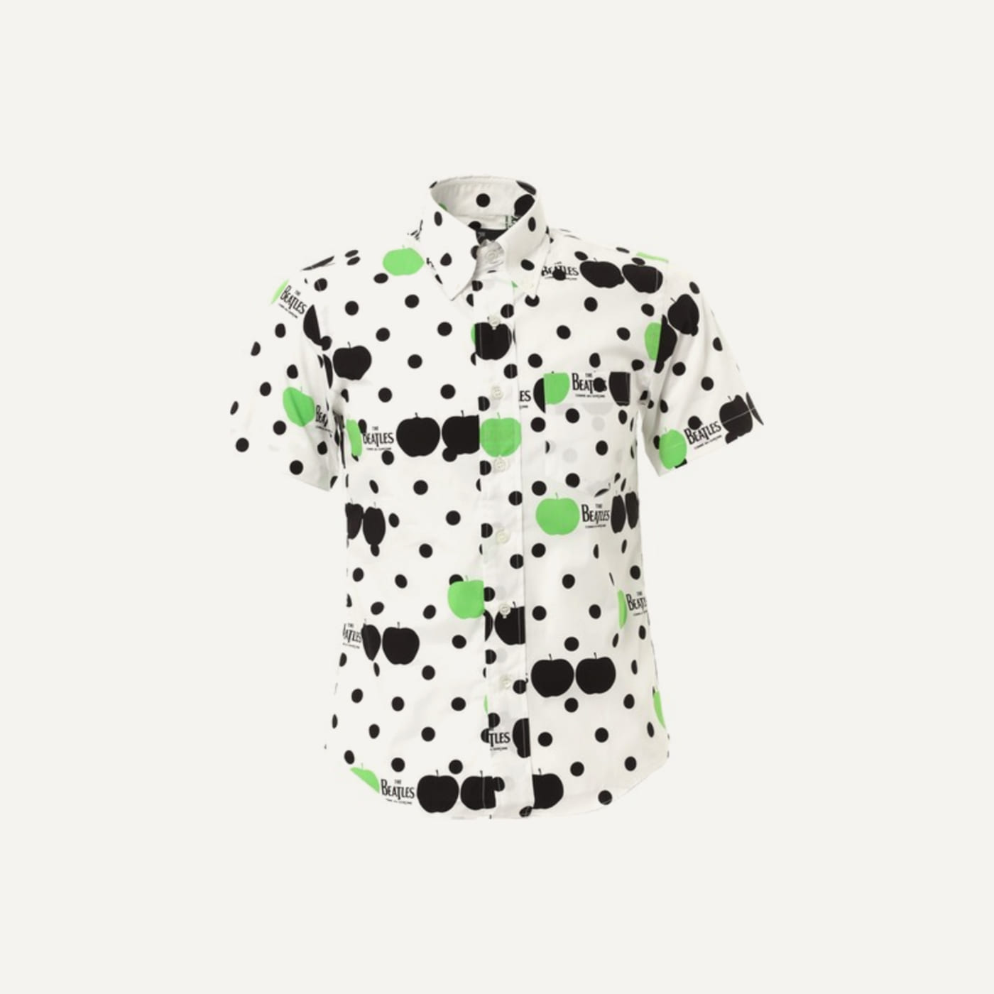 Apple Dot Button Down Short Sleeve