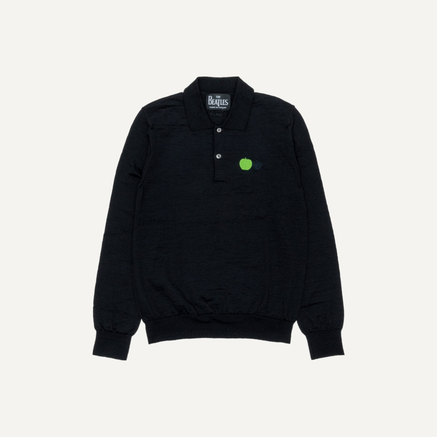 Apple Knit Long Sleeve Polo