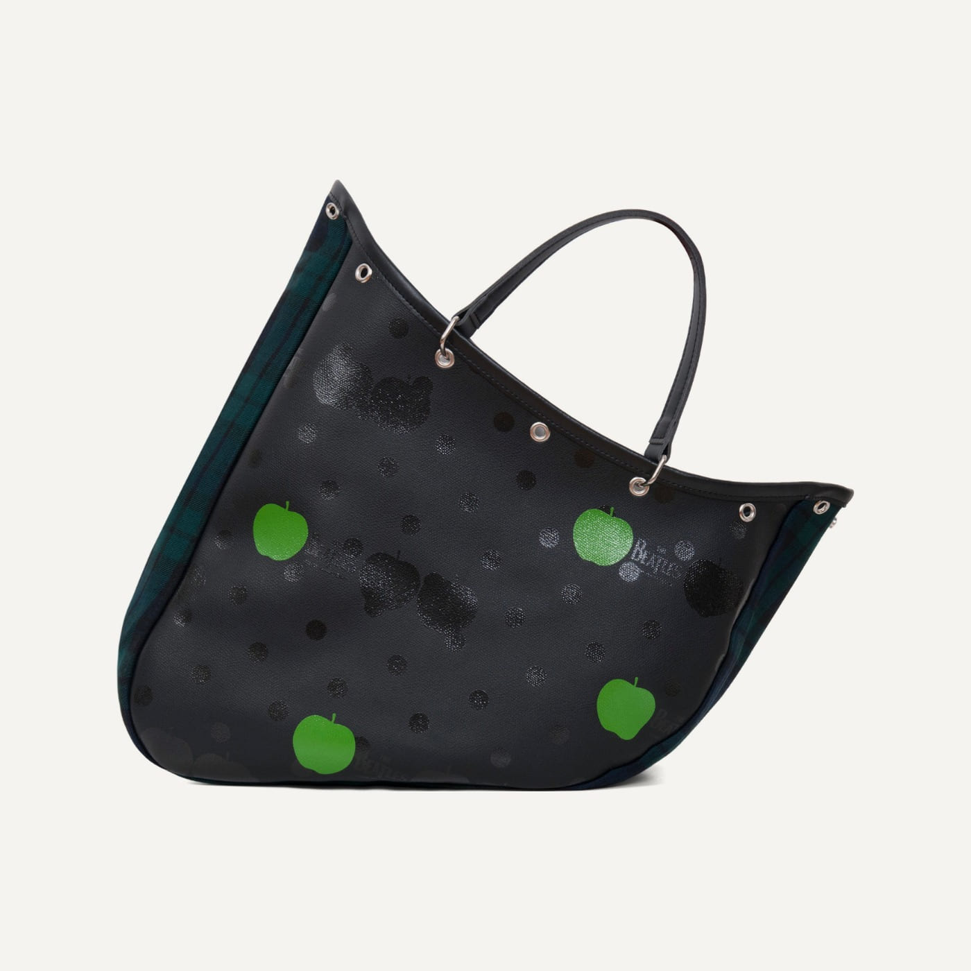 Apple Tartan Boat Bag