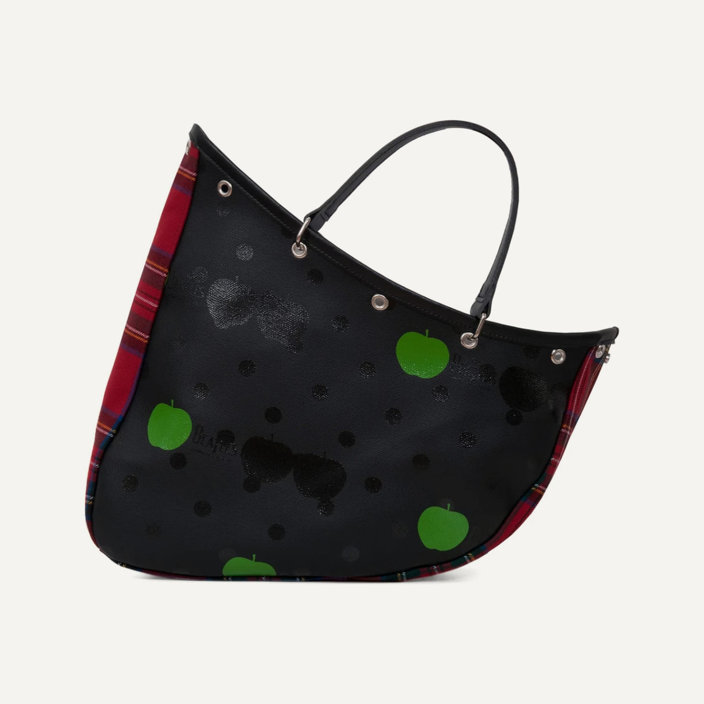 Apple Tartan Tote Bag