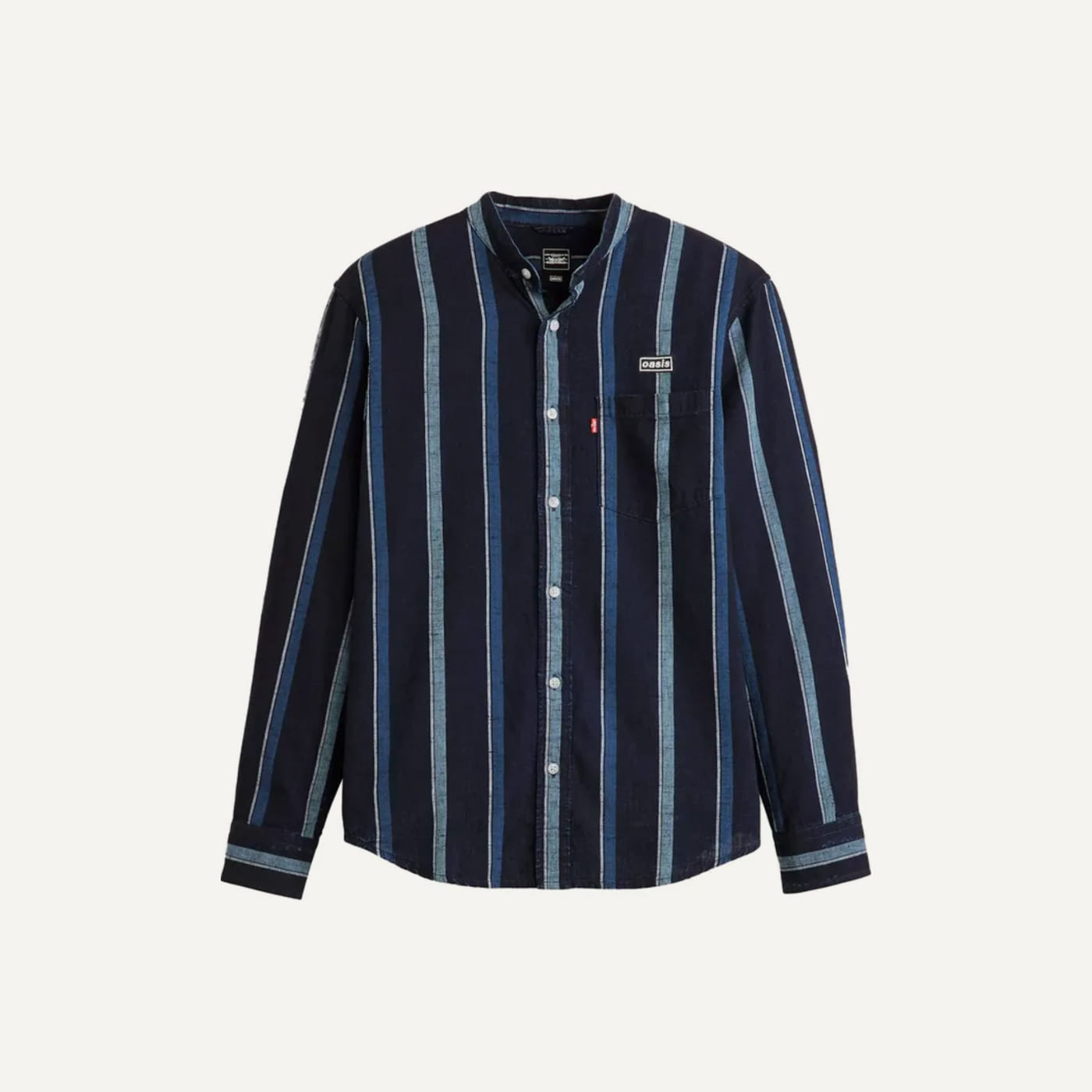 Banded Collar Shirt