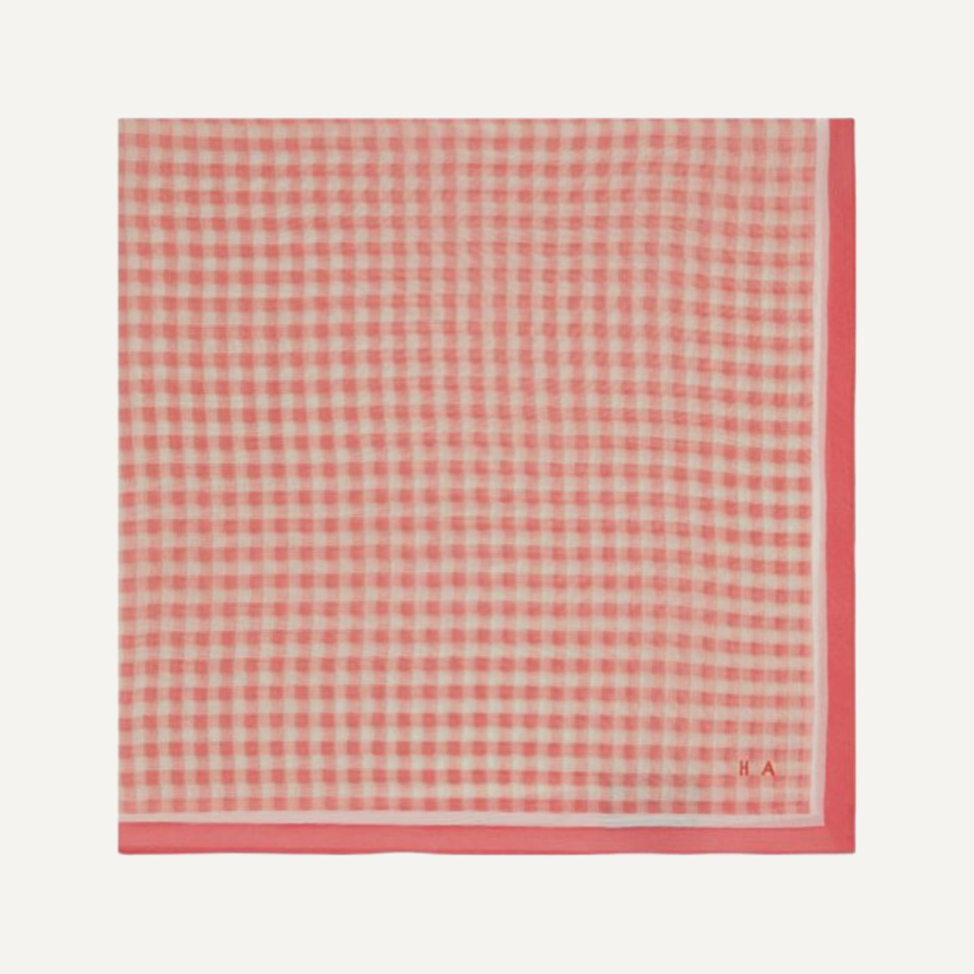 Check Silk Scarf