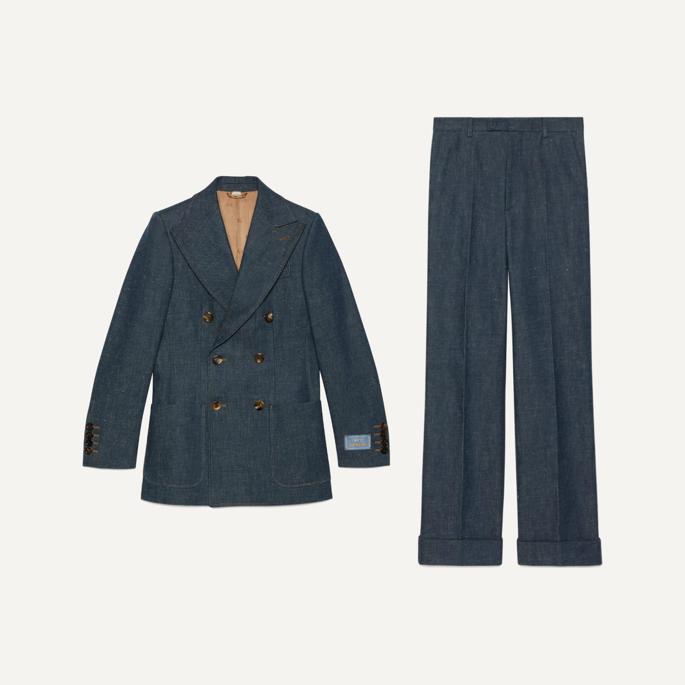 Denim Two-Piece Suit