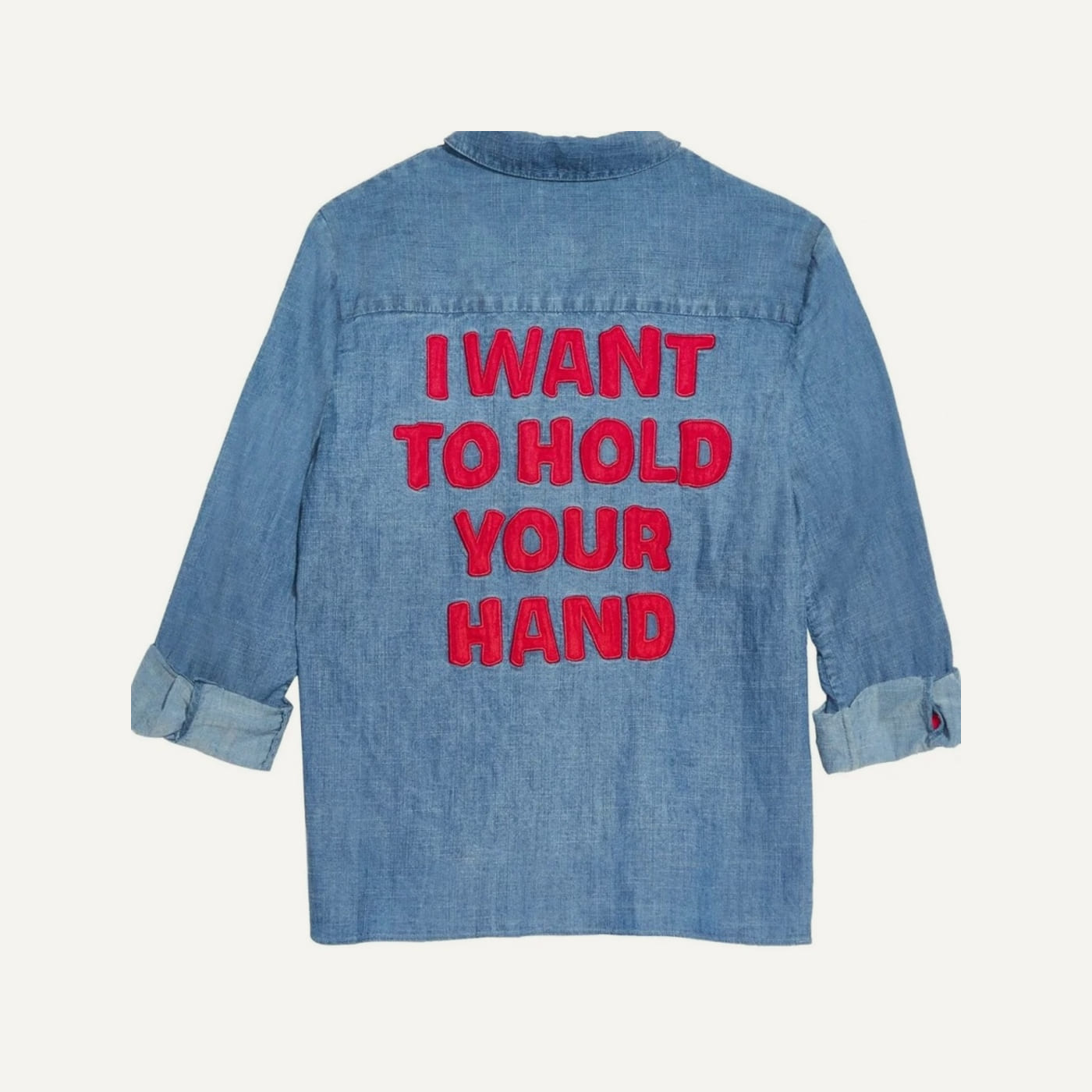 I Want To Hold Your Hand Chambray Shirt