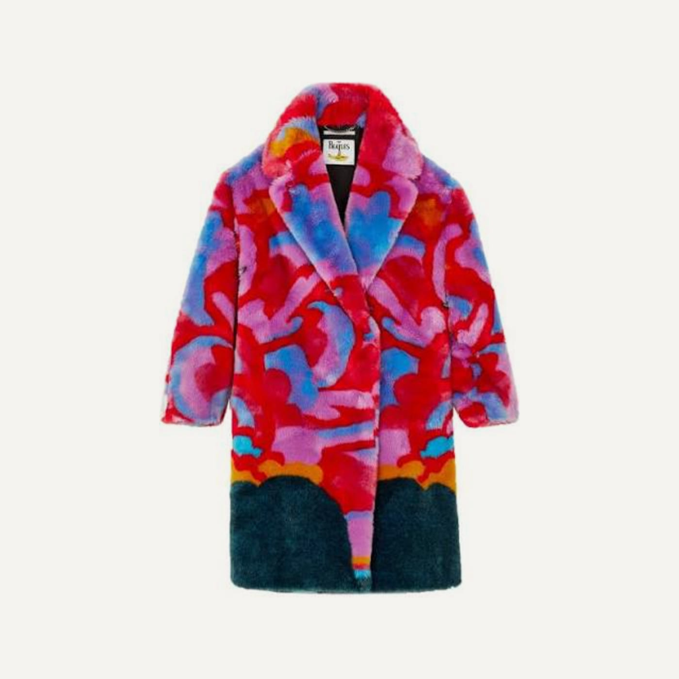 Yellow Submarine Faux Fur Coat