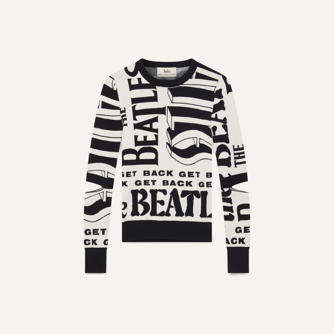 Beatles Logo Fitted Sweater