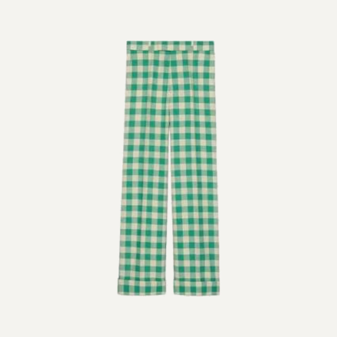 Green Gingham Trousers