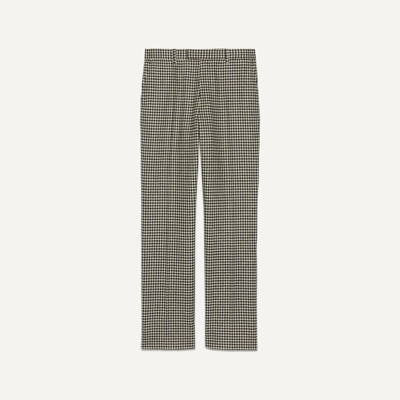 Check Wool Trousers