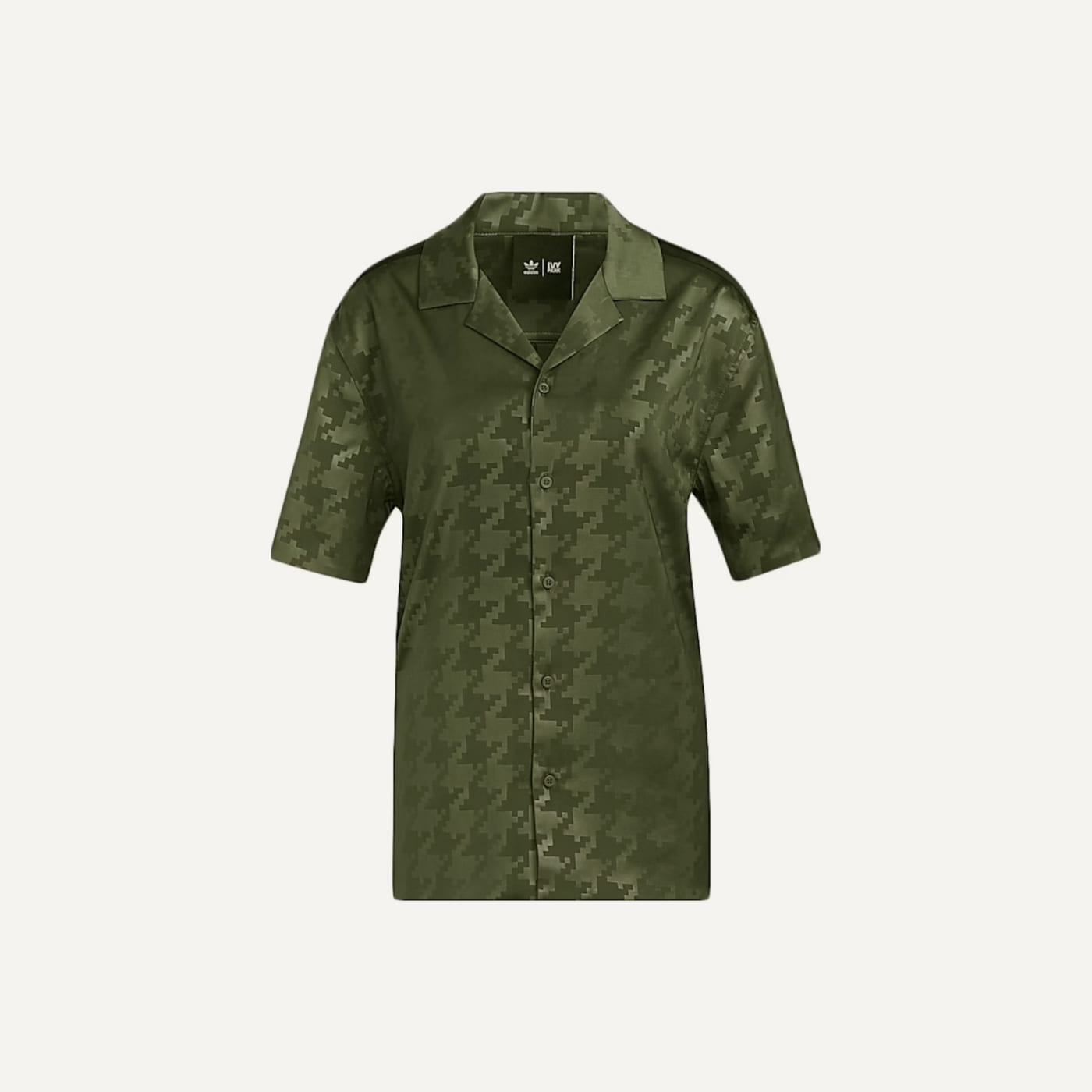 Halls of Ivy Houndstooth Satin Top