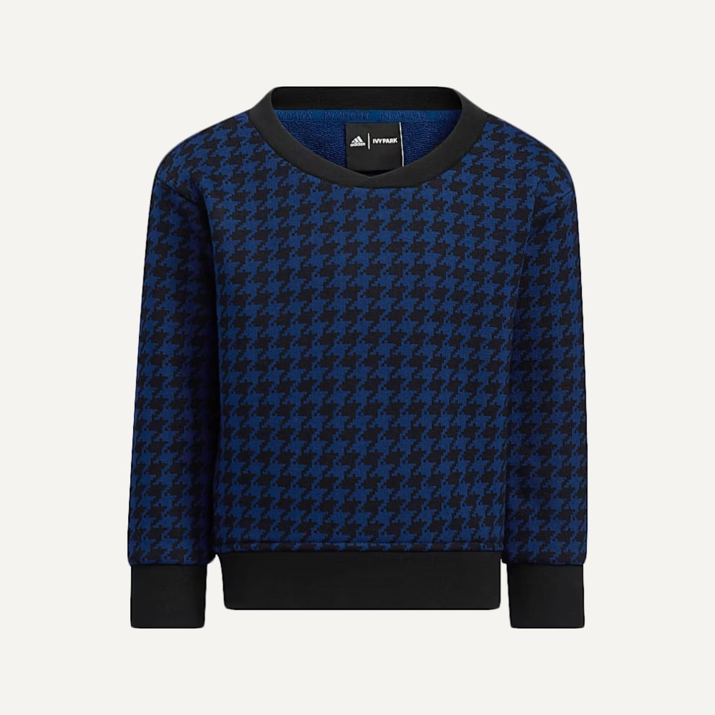 Halls of Ivy Houndstooth Crewneck Sweatshirt