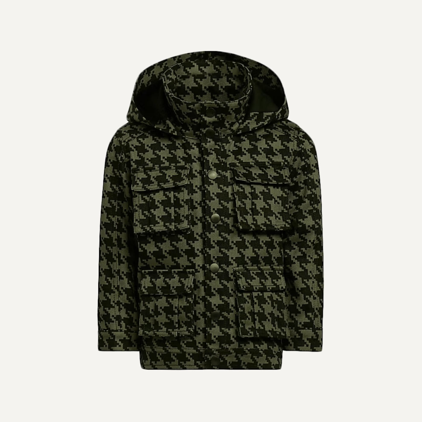 Halls of Ivy Houndstooth Twill Track Jacket
