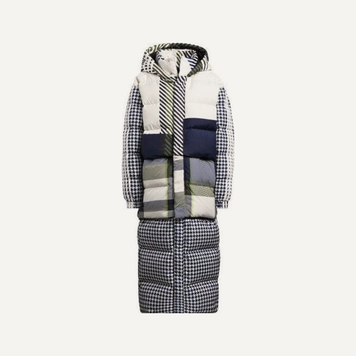 Halls of Ivy Plaid Puffer Coat