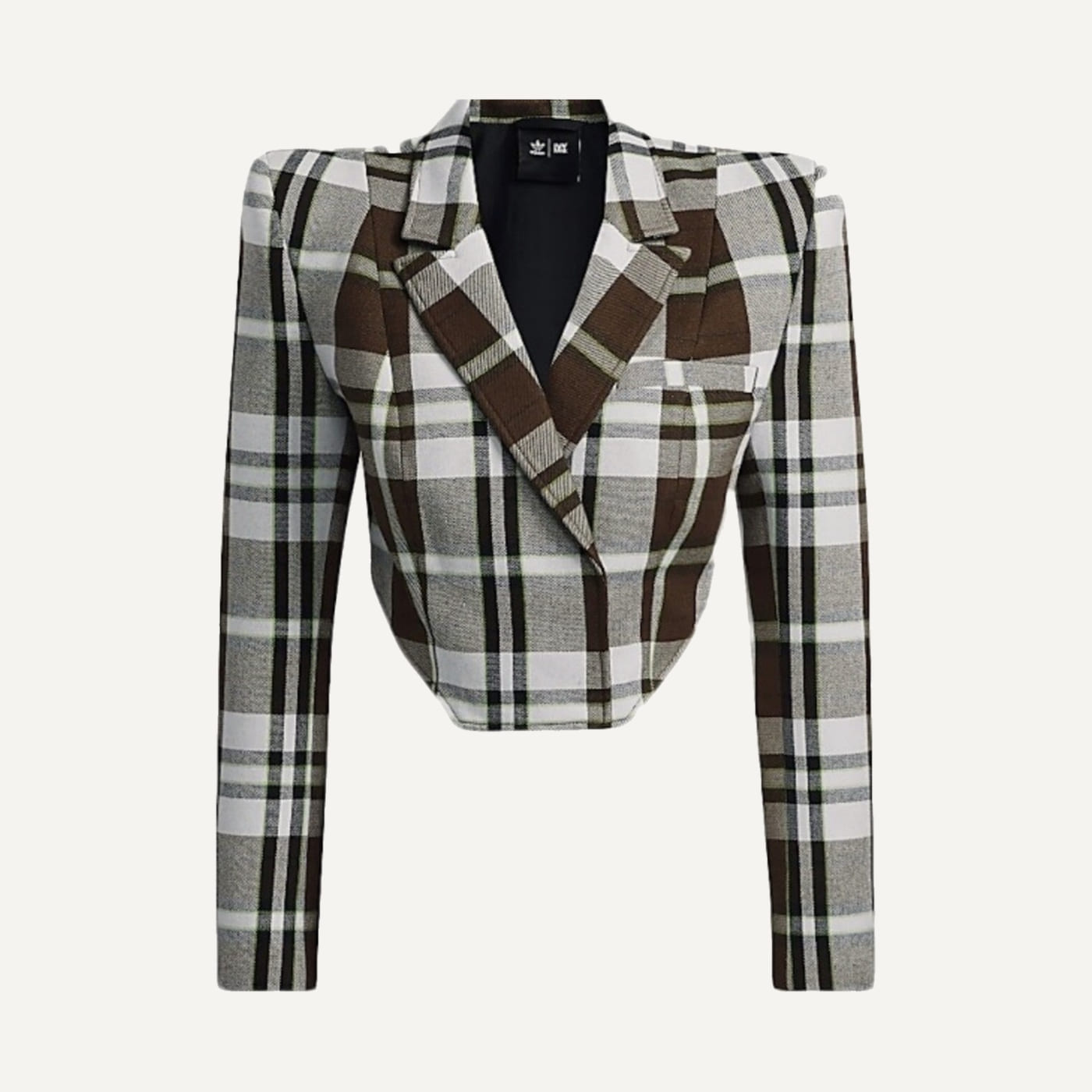 Halls of Ivy Plaid Suit Jacket