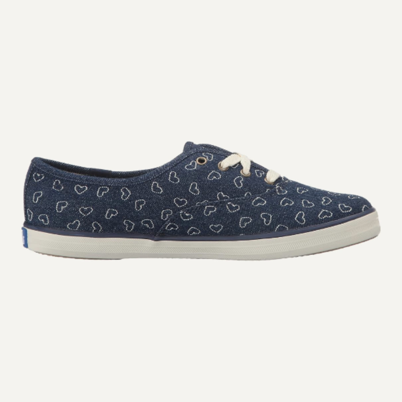 Hearts Denim Embroidered Champion Sneaker