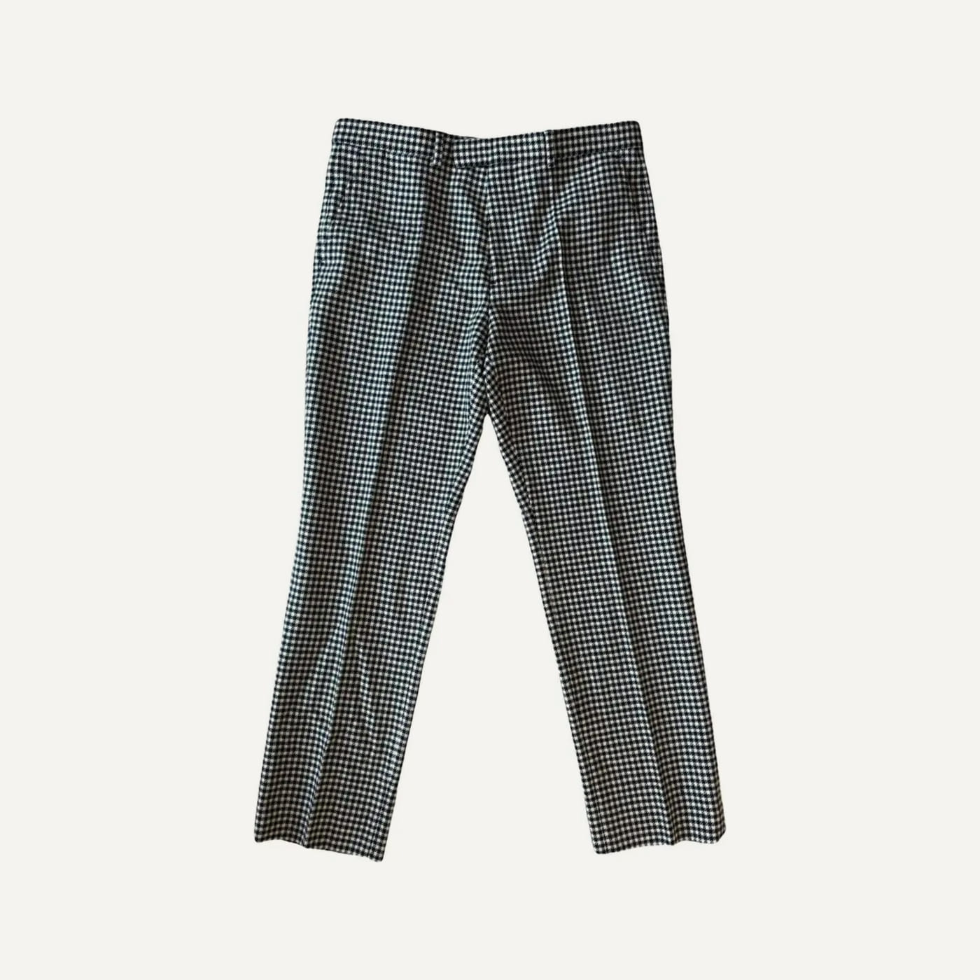 Houndstooth Wool Trousers