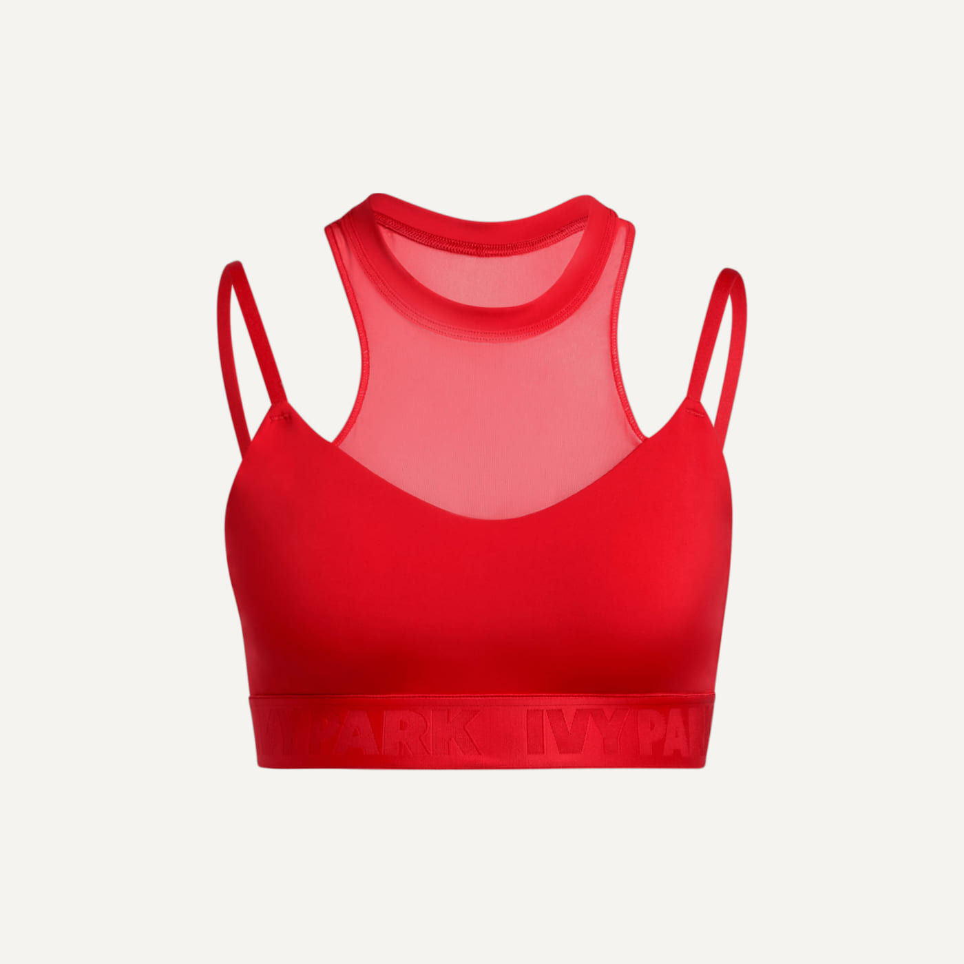 Ivy Heart High-Neck Sheer Bra