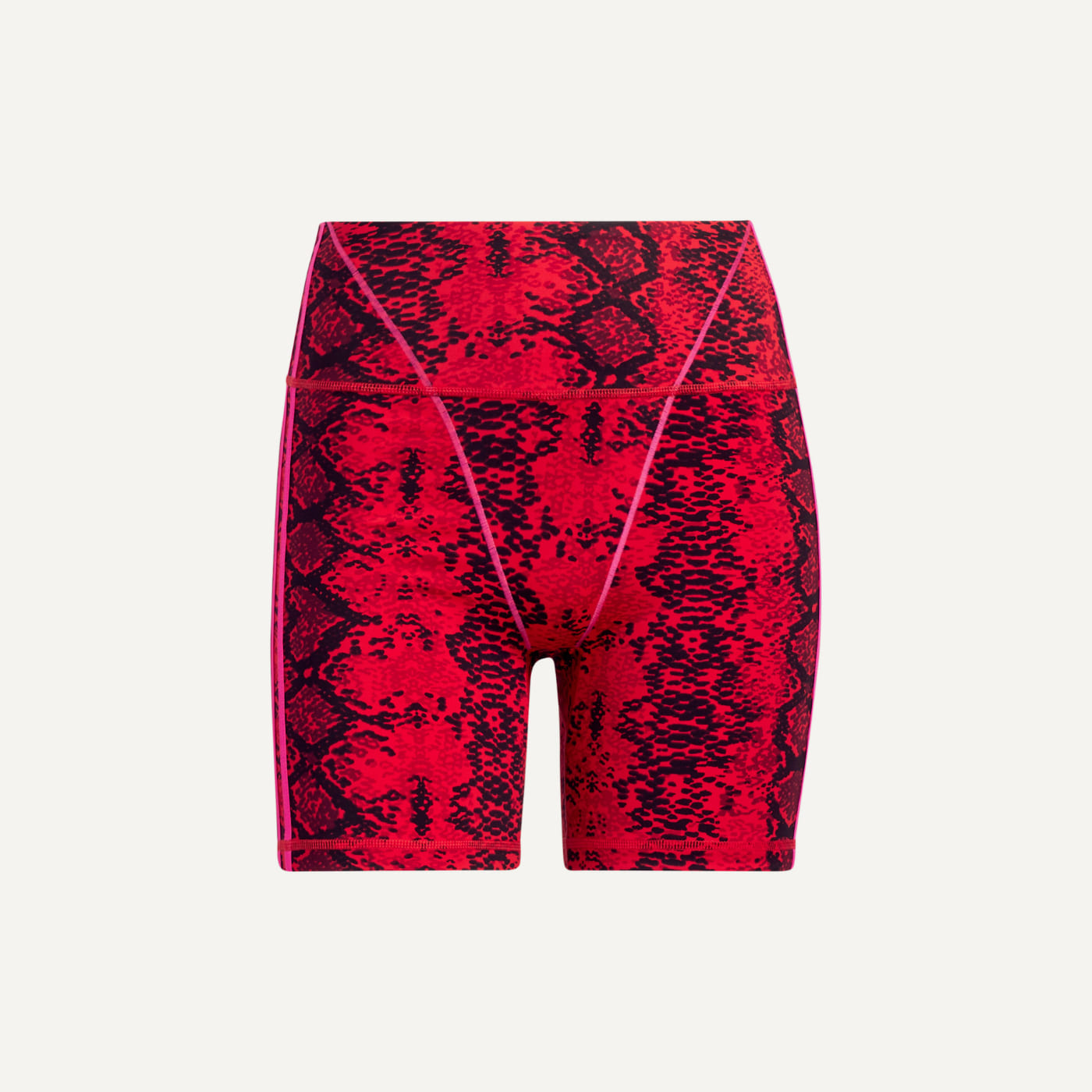 Ivy Heart Snakeskin Print Biker Shorts
