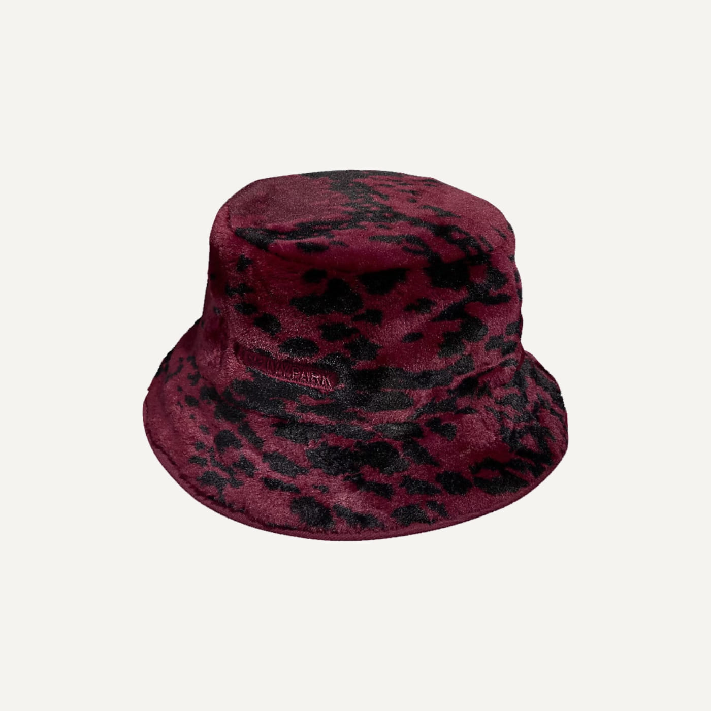 Ivy Heart Snakeskin Print Faux Fur Reversible Bucket Hat