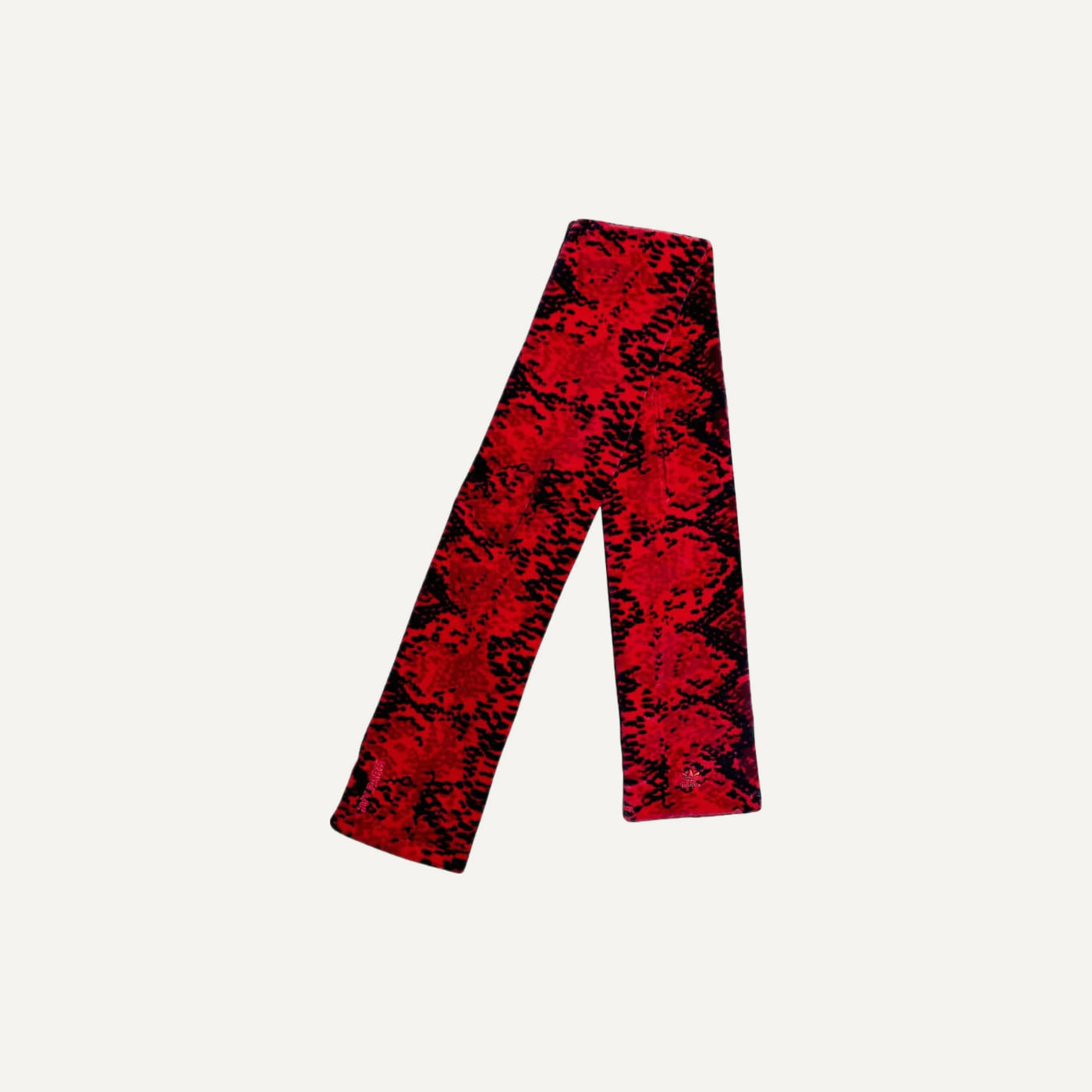 Ivy Heart Snakeskin Print Faux Fur Scarf