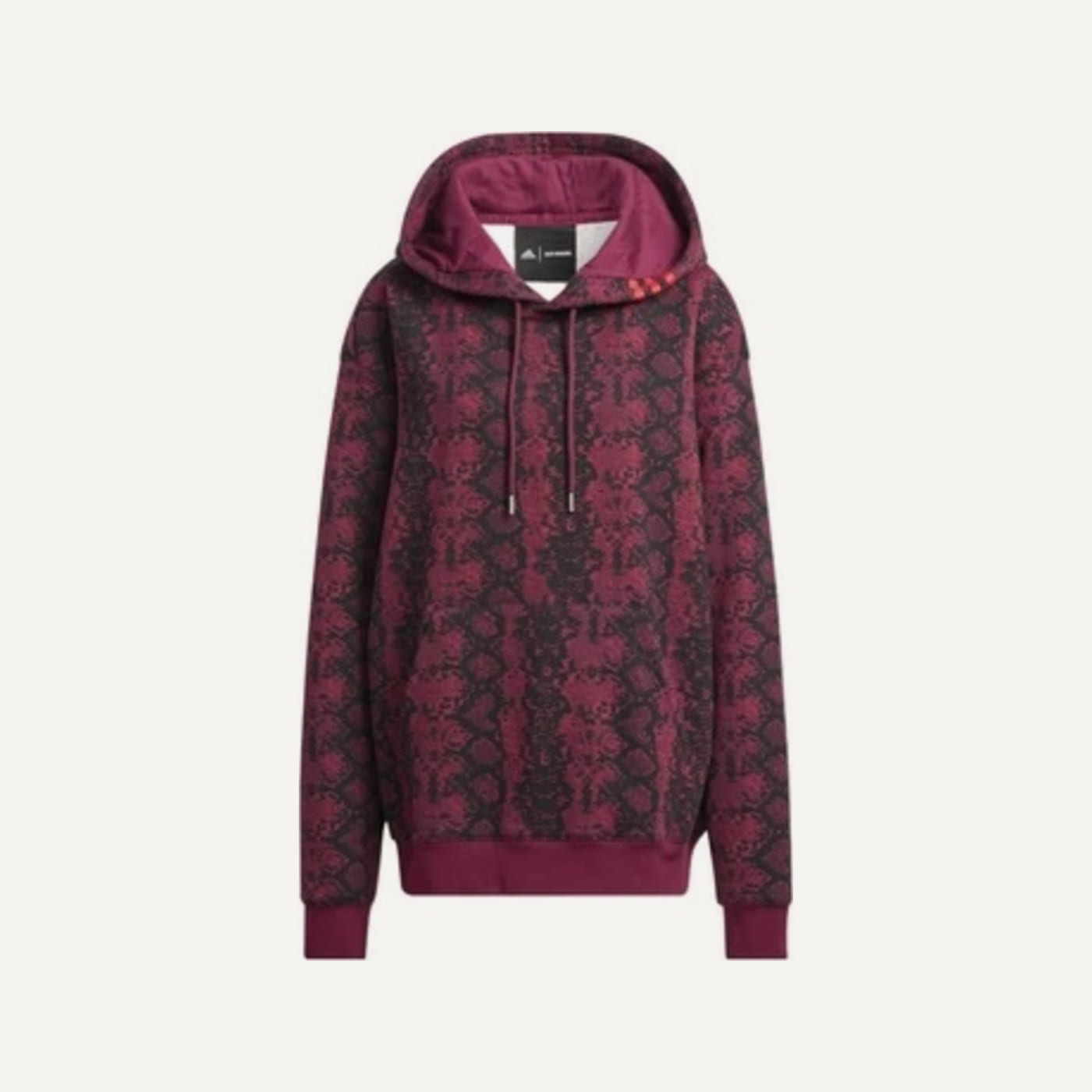 Ivy Heart Snakeskin-Print Hoodie