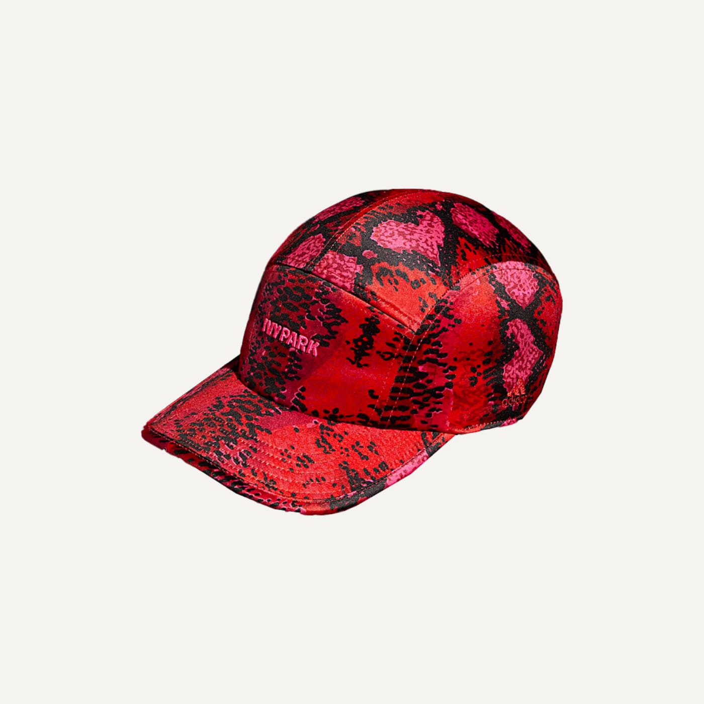 Ivy Heart Snakeskin Print Satin Cap