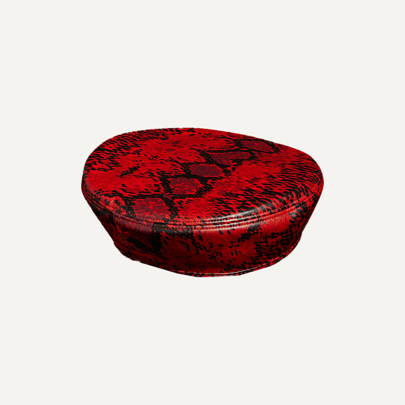 Ivy Heart Snakeskin Print Tam Hat