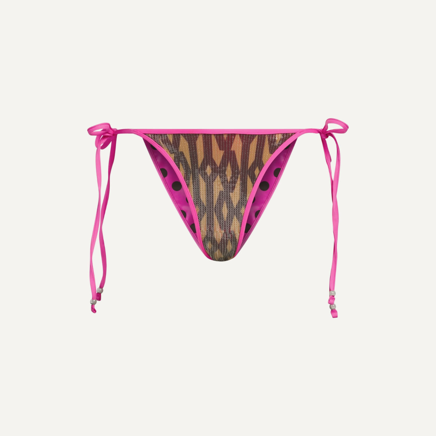 Ivy Paradise Monogram Sequin Bikini Bottoms