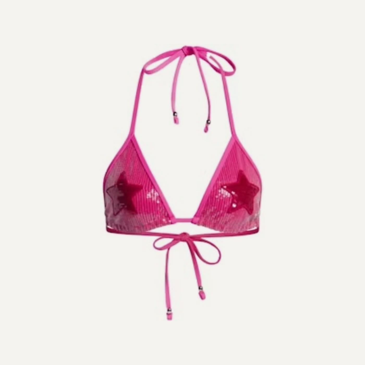 Ivy Paradise Sequin Star Bikini Top