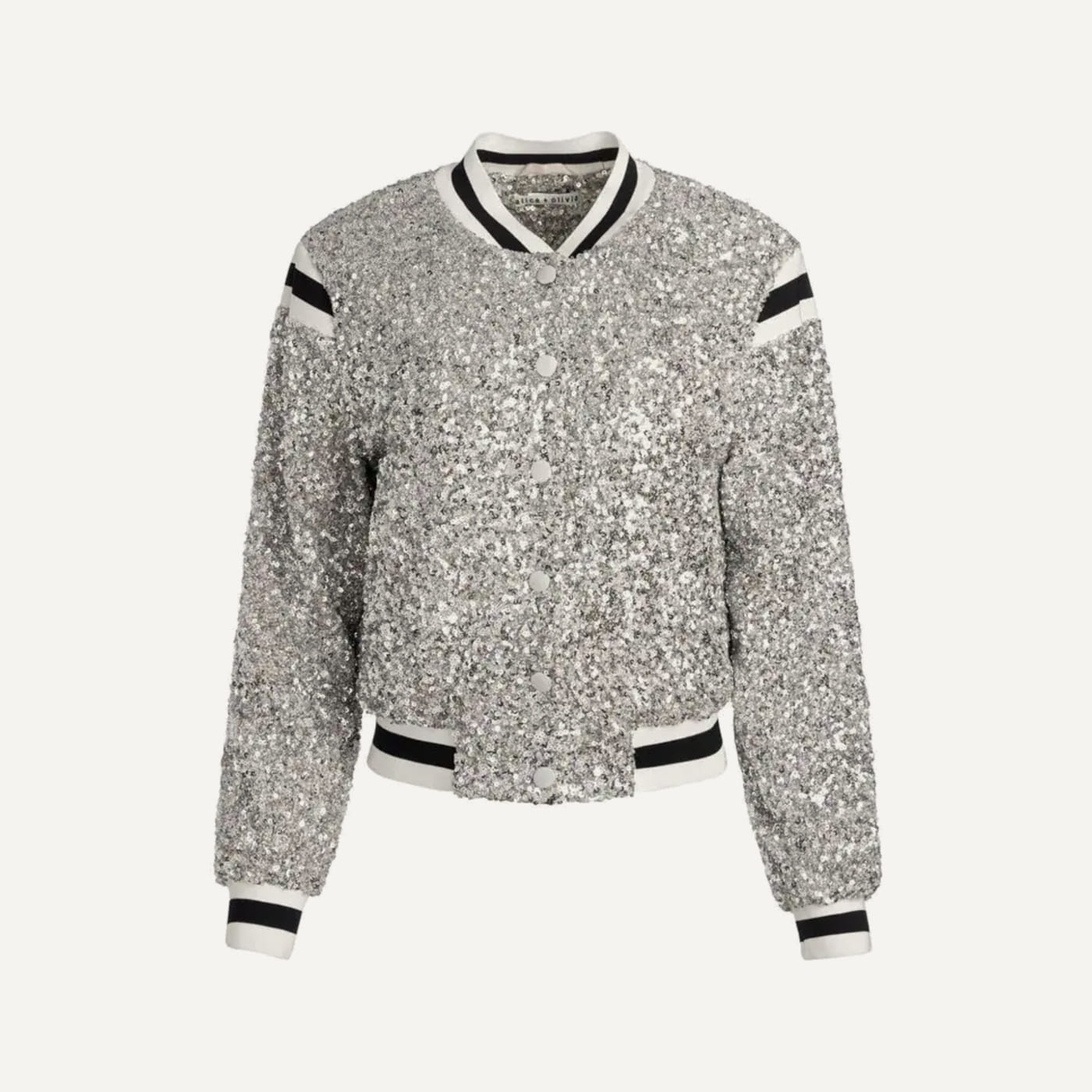 Keri Varsity Jacket, The Beatles × Alice + Olivia