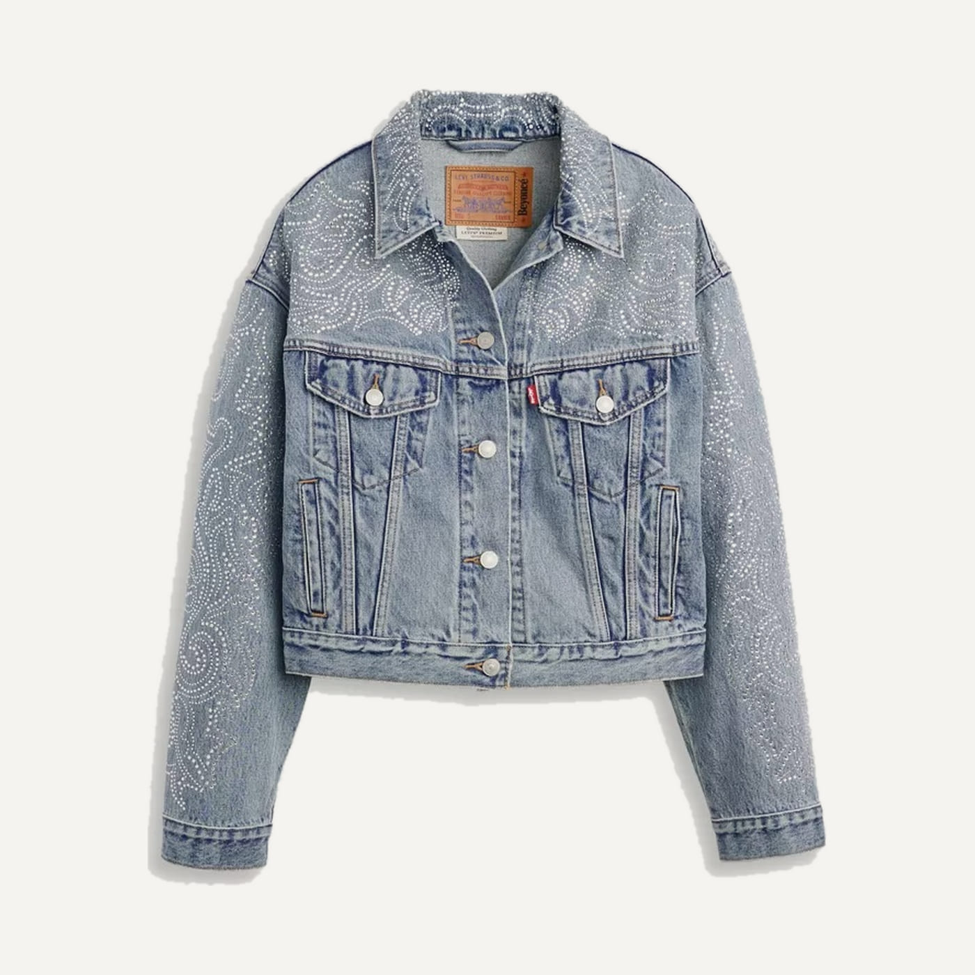 Western Crystal '90s Shrunken Trucker Jacket, Beyoncé × Levi's