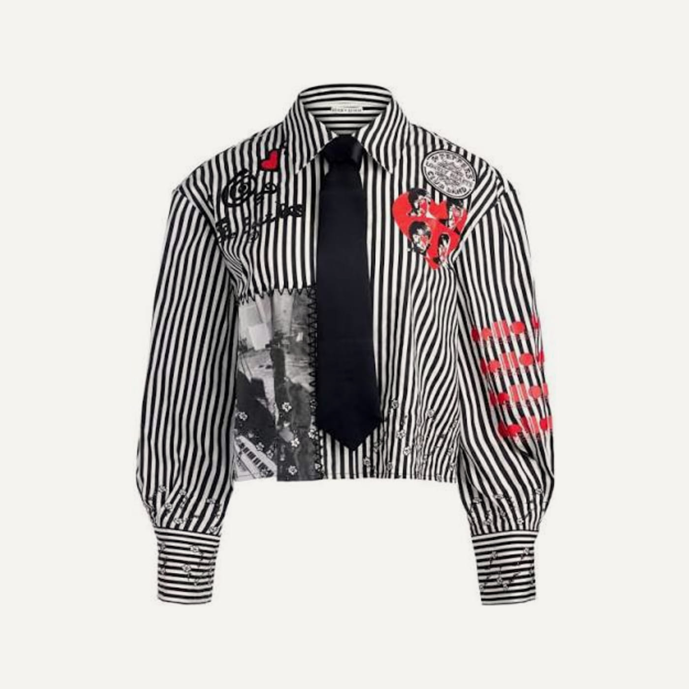 Pam Embroidered Button-Down, The Beatles × Alice + Olivia