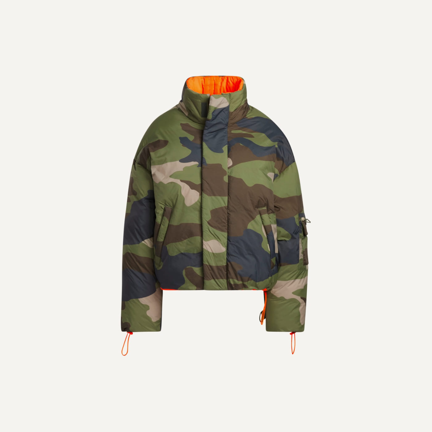 Park Trail Camo Crop Reversible Puffer