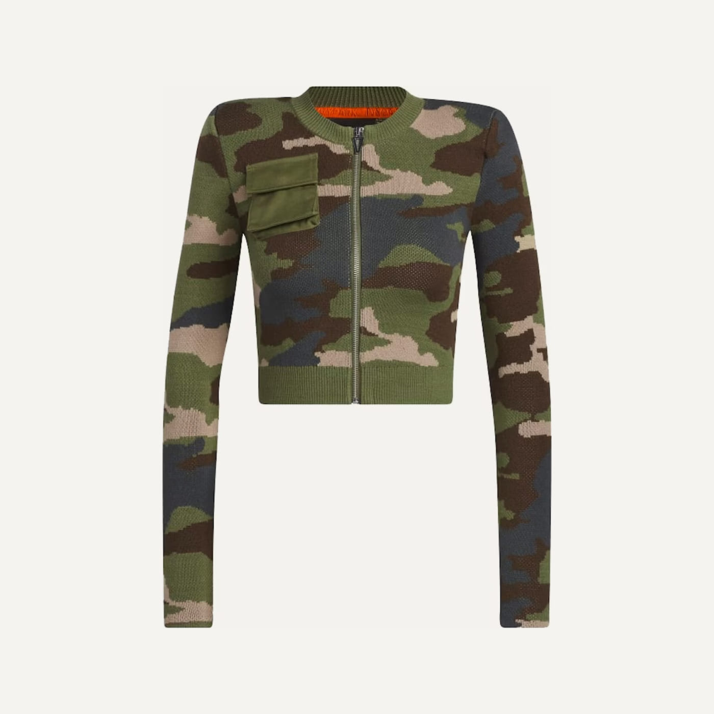 Park Trail Camo Knit Top